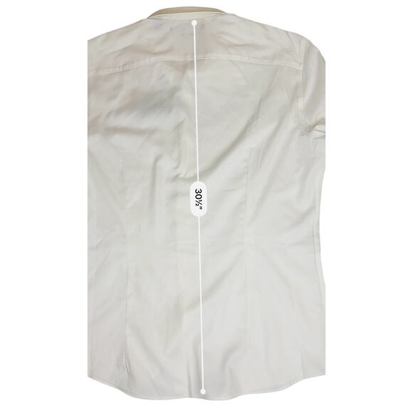 Perry Ellis Slim Fit Stain Resistant White Button Up Shirt XL Corpcore Party NWT - Picture 7 of 12